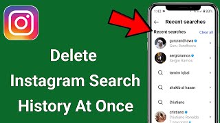 How to delete Instagram search history at Once (2025)