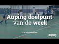 Auping Doelpunt van de Week: 14 en 15 december 2019