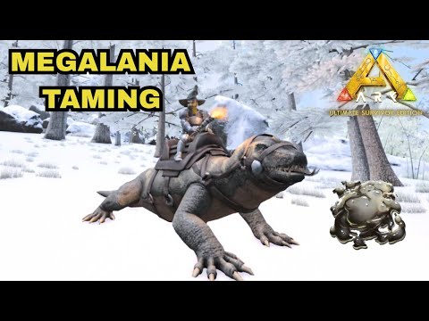 How to Find and Tame Megalania -Ark mobile ultimate edition