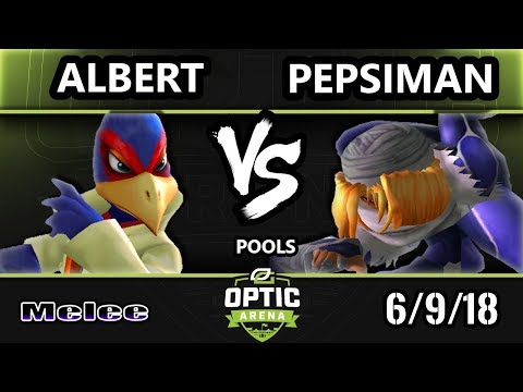 Optic Arena SSBM - Albert (Falco) Vs. Pepsiman (Sheik) Smash Melee Pools
