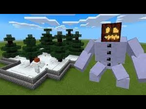 How to make snowman and iron man in minecraft...
