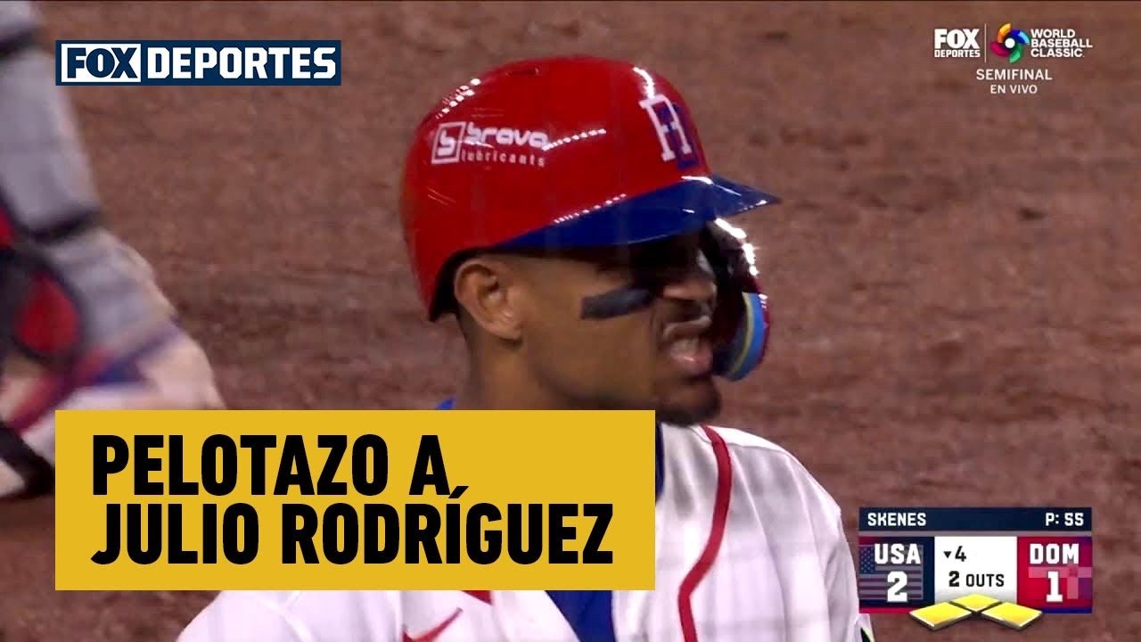 😱💥 PELOTAZO a Julio Rodríguez y bases llenas | USA 2-1 República Dominicana | WBC 2026