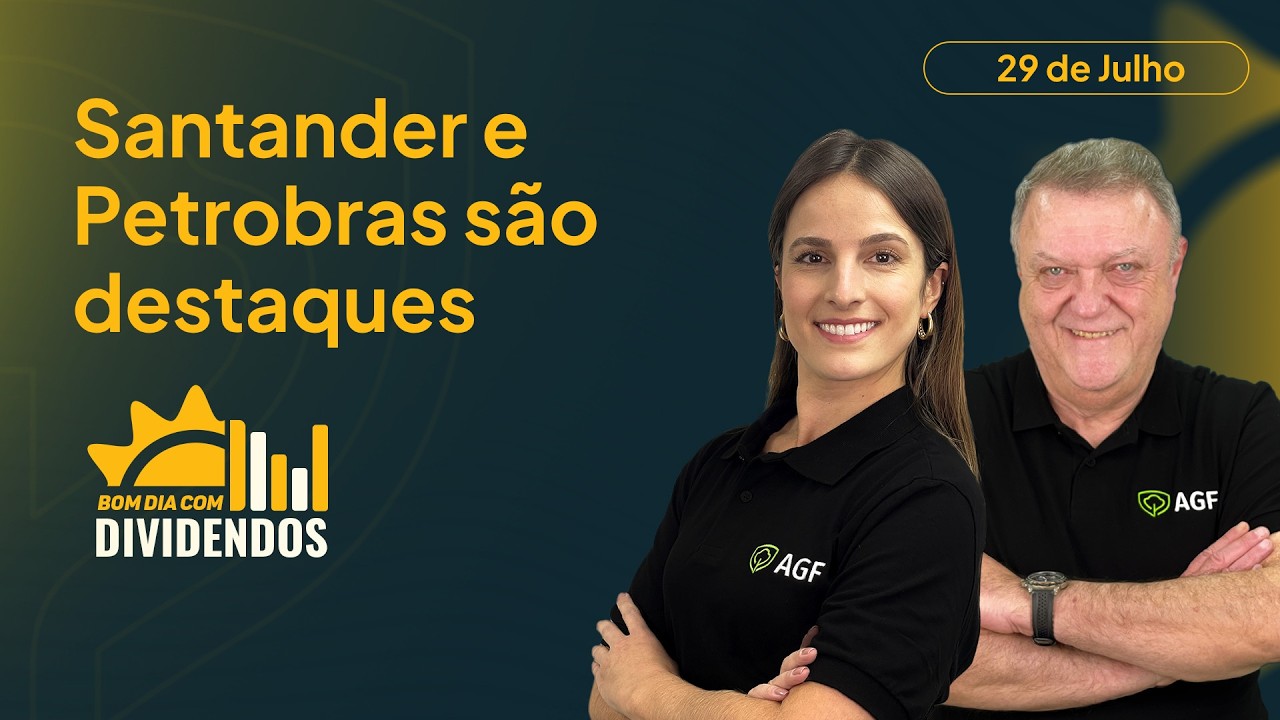 SANB11 tem queda no lucro e PETR4 divulga dados do 2T26 | Bom Dia com Dividendos
