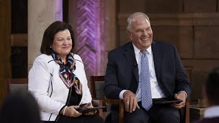 Young Adult Face to Face with Elder and Sister Rasband video