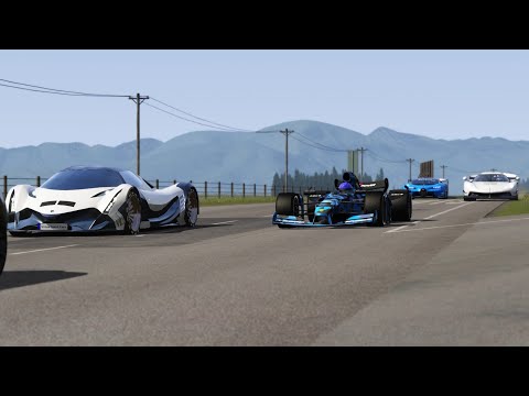 2021 Formula Rapide vs Koenigsegg Gemera vs Koenigsegg Jesko vs Devel Sixteen vs Bugatti Vision GT