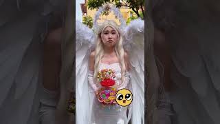 白天使和小丑帮助黑天使。#天使 #超人不会飞 #超人夫妇