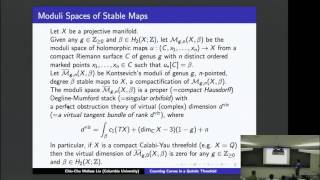 Counting curves in a quintic threefold | Chiu Chu Melissa Liu