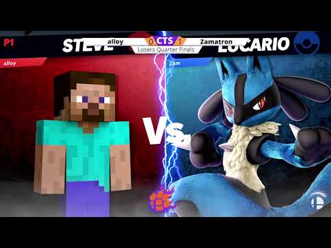 Clocktower Smash 74 - Losers Quarters - alloy (Steve) vs. Zamatron (Lucario) - SSBU