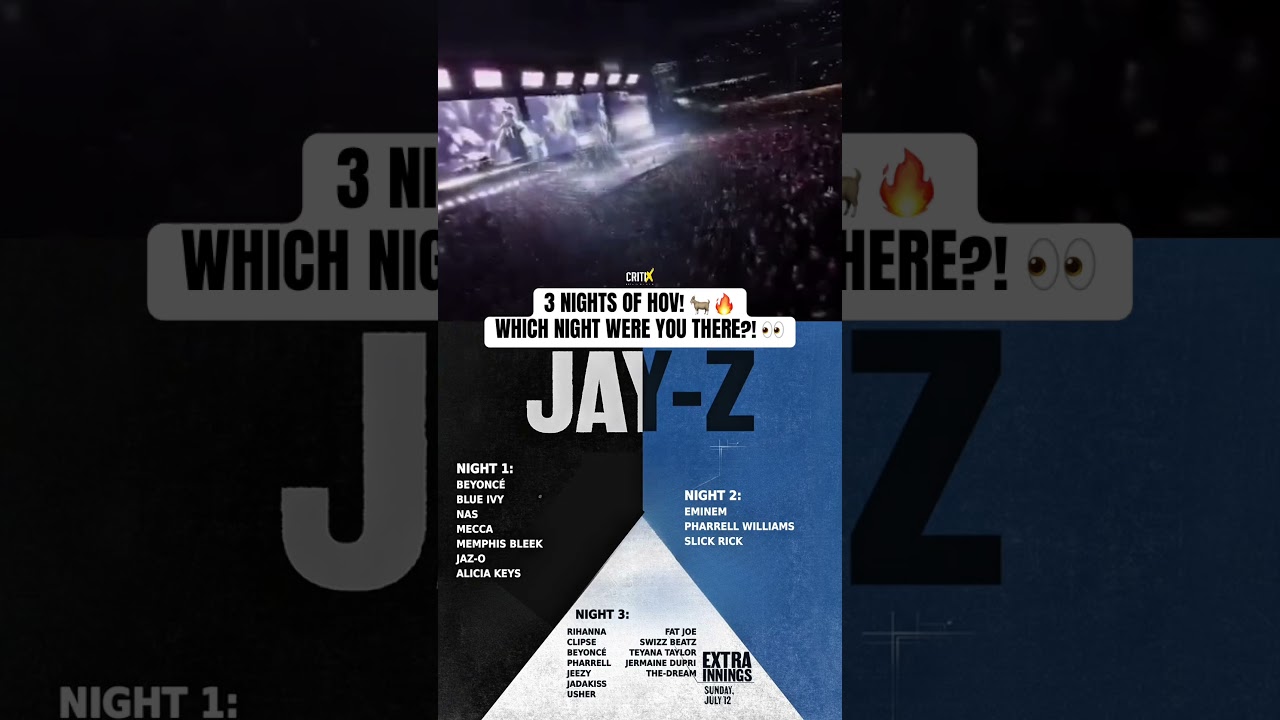 3 HISTORIC Nights of JAY-Z! 🔥 Which Night Were You There? 🐐