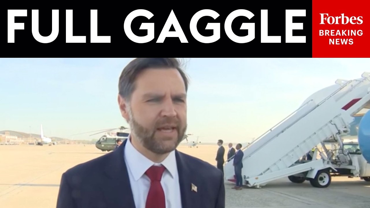 Video | FULL GAGGLE: JD Vance Warns Iran Not 'To Try To Play Us' Before Departing For Pakistan Peace Talks