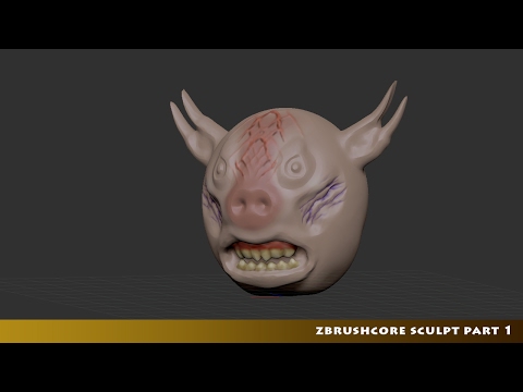 ZbrushCore Sculpt Part 1