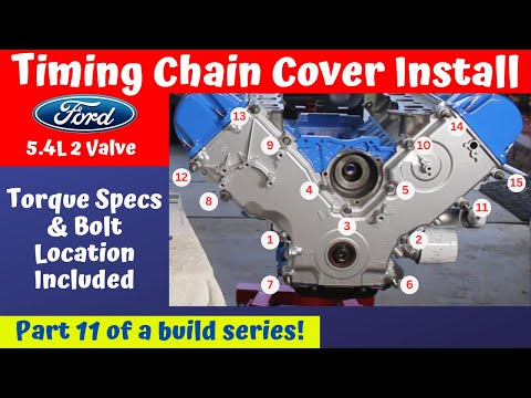 Ford 5.4 2V Timing Cover Torque Specs, Bolts & Gasket Install