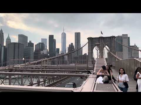 Beautiful view of Brooklyn Bridge New York