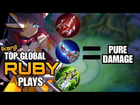 BEST ITEM FOR RUBY | RUBY MONTAGE | RUBY DAMAGE BUILD HIGHLIGHTS | ikanji | MOBILE LEGENDS