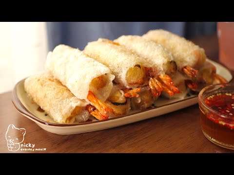 Cooking Shrimp Spring Rolls to CRISPY PERFECTION at Home / Vietnamese fried spring rolls recipe