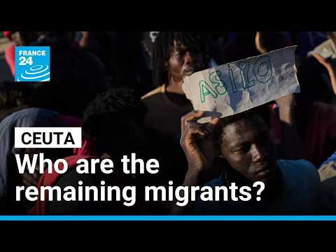 Who are the migrants that remain in Spain's Ceuta?