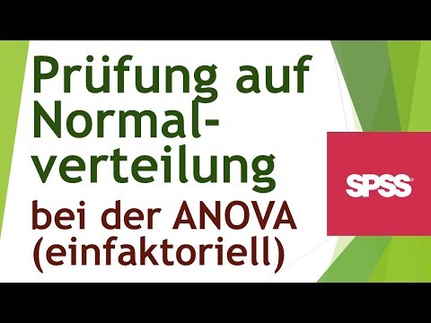 Einfaktorielle ANOVA - Normalverteilung der Residuen prüfen - Daten analysieren in SPSS (84)