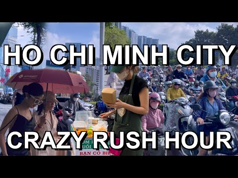 Crazy rush hour traffic in Saigon 🇻🇳 Ho Chi Minh City, Vietnam
