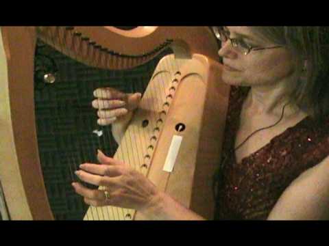 NEW Cynthia Cathcart (Clarsach or Wire Strung Celtic Harp) - On Christmas Night (live studio)