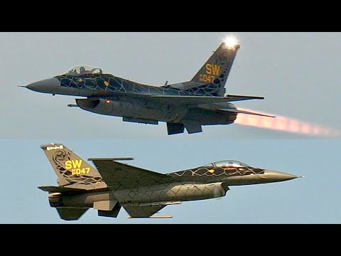F-16 Viper Demo (3 Flights) 2021 EAA AirVenture Oshkosh