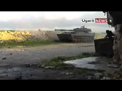 استهداف مواقع للنظام من قبل الجيش الحر في مطار حلب الدولي في محافظة حلب