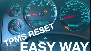 Silverado Tire Pressure RELEARN