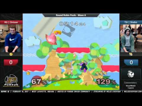 BOPME 16 - TSI | Shabo (Fox) vs. RG | Onisser (Peach) - SSBM - RR Pools