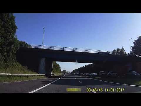 Dashcam footage A1(M) crash - distressing footage