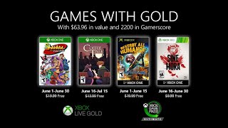 Xbox Games With Gold de junio anuncio