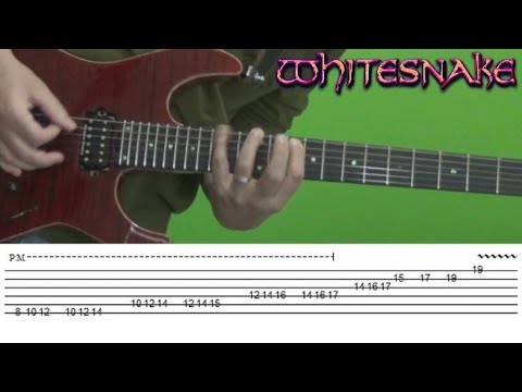 Whitesnake - Here I Go Again (solo) guitar lesson, with tabs!