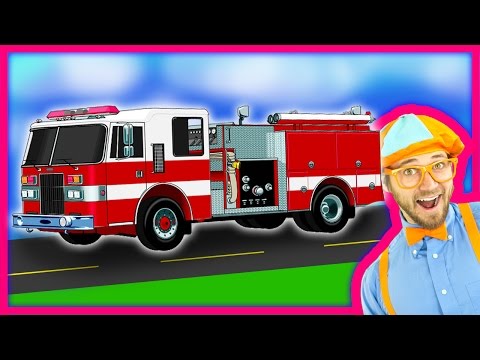 ブリッピ子供用消防車｜子供用消防車・消防車ツアー (Blippi Fire Trucks for Children | Fire engines for kids and Fire Truck Tour)