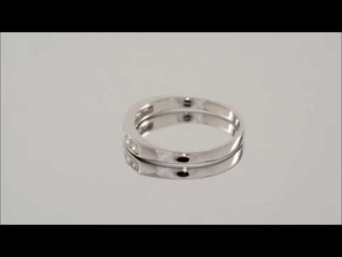 18ct White Gold 1/2ct Diamond Half Eternity Ring - D0721