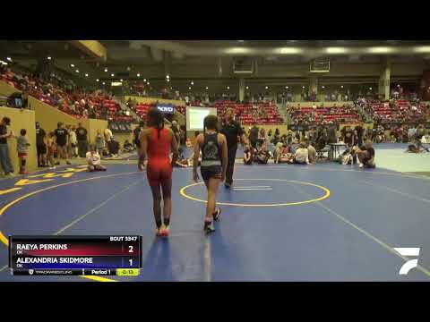 90 Lbs Round 3 - Raeya Perkins, OK Vs Alexandria Skidmore, OK 7096