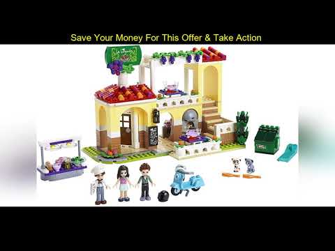 Top LEGO Friends Heartlake City Restaurant 41379 Restaurant Playset with Mini Dolls and Toy Scooter