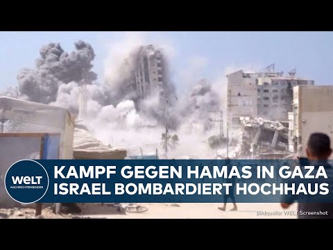 KRIEG IN NAHOST: Kampf gegen Hamas! Israels Armee bombardiert Hochhaus in Gaza-Stadt