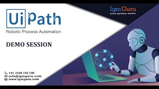 Ui Path Online Training Demo Video - IgmGuru