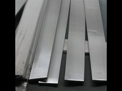 Anodized aluminium flat bars, 5 mm