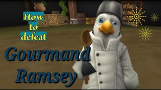 Wizard101: Gourmand Ramsey- Angry Tent Dungeon- Rough Waiter Quest- Novus.