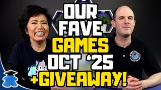 Our Favorite Board Games - October 2025 and Giveaway