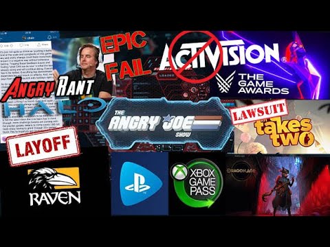 AJS News- Angry Rant on Halo Ske7ch Reply, Sony's GamePass, Take-2 Sues, Activision Layoffs & Awards