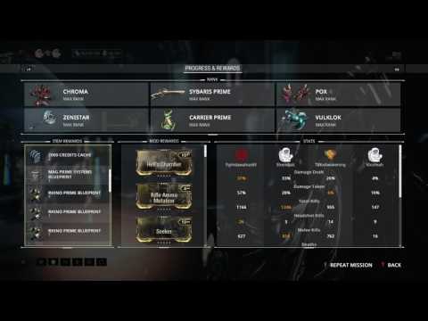 Warframe - 7 Rhino BP's in one mission