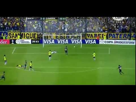 Golazo de Federico Carrizo (Bo) - Boca Juniors 3 - 0 Zamora - Copa Libertadores