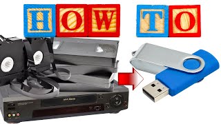 HOW TO TRANSFER VHS TAPES TO YOUR COMPUTER