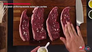 Picanha con hongos salteados