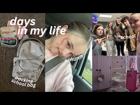 DAYS IN MY LIFE | school, church, grwm, friends, ect.