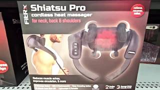 FITRX SHIATSU PRO CORDLESS HEAT MASSAGER FOR NECK, BACK & SHOULDERS Shop with us at Walmart!!!