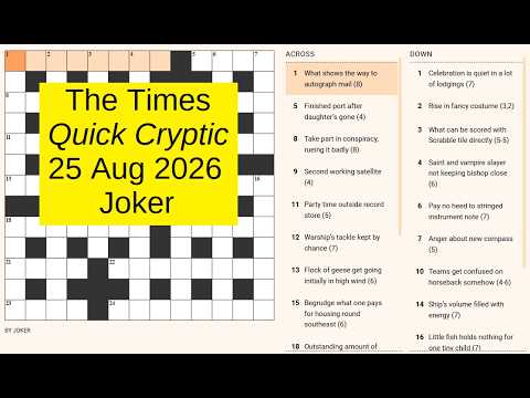 The Times Quick Cryptic 3389
