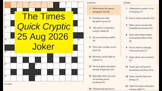 The Times Quick Cryptic 3389