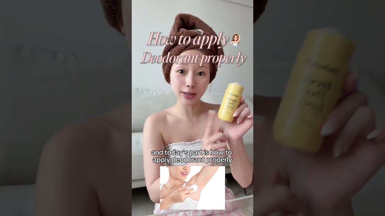 How to apply deodorant properly #hygiene #deodrant #medicube #bodycare #armpits
