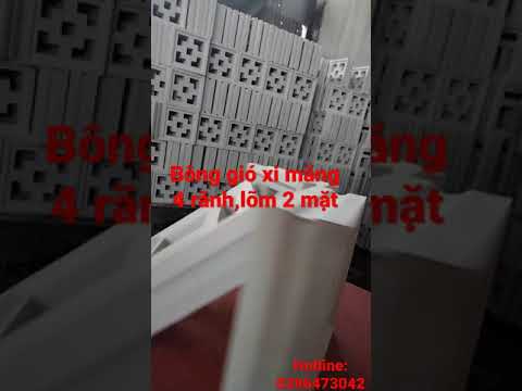 mẫu bông gió xi măng trắng